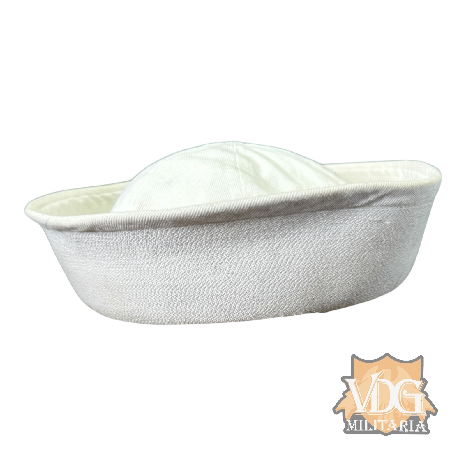 US Navy Sailor's White Dixie Cup Hat, Size 7 1/8