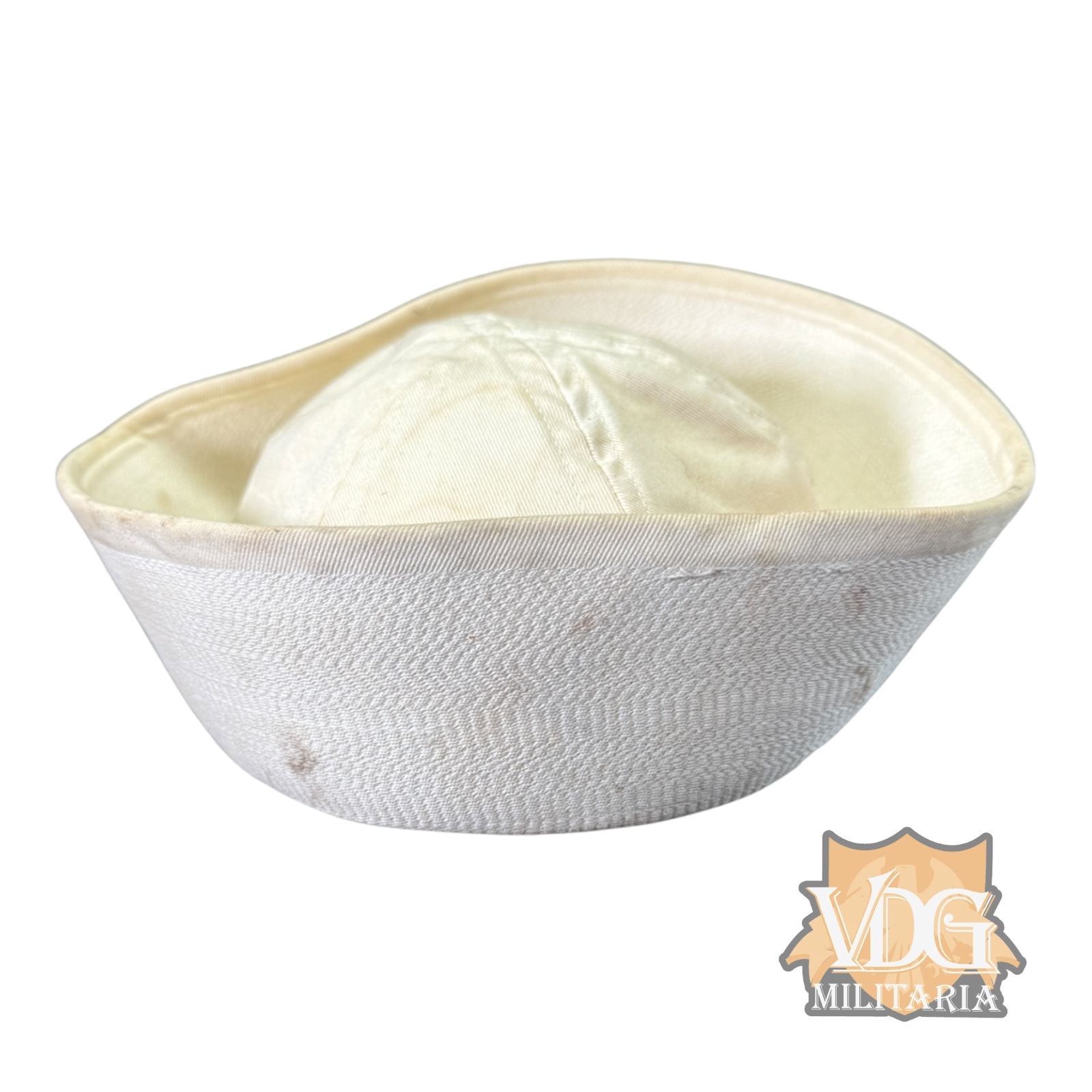 US Navy Sailor's White Dixie Cup Hat 1985 Size 7