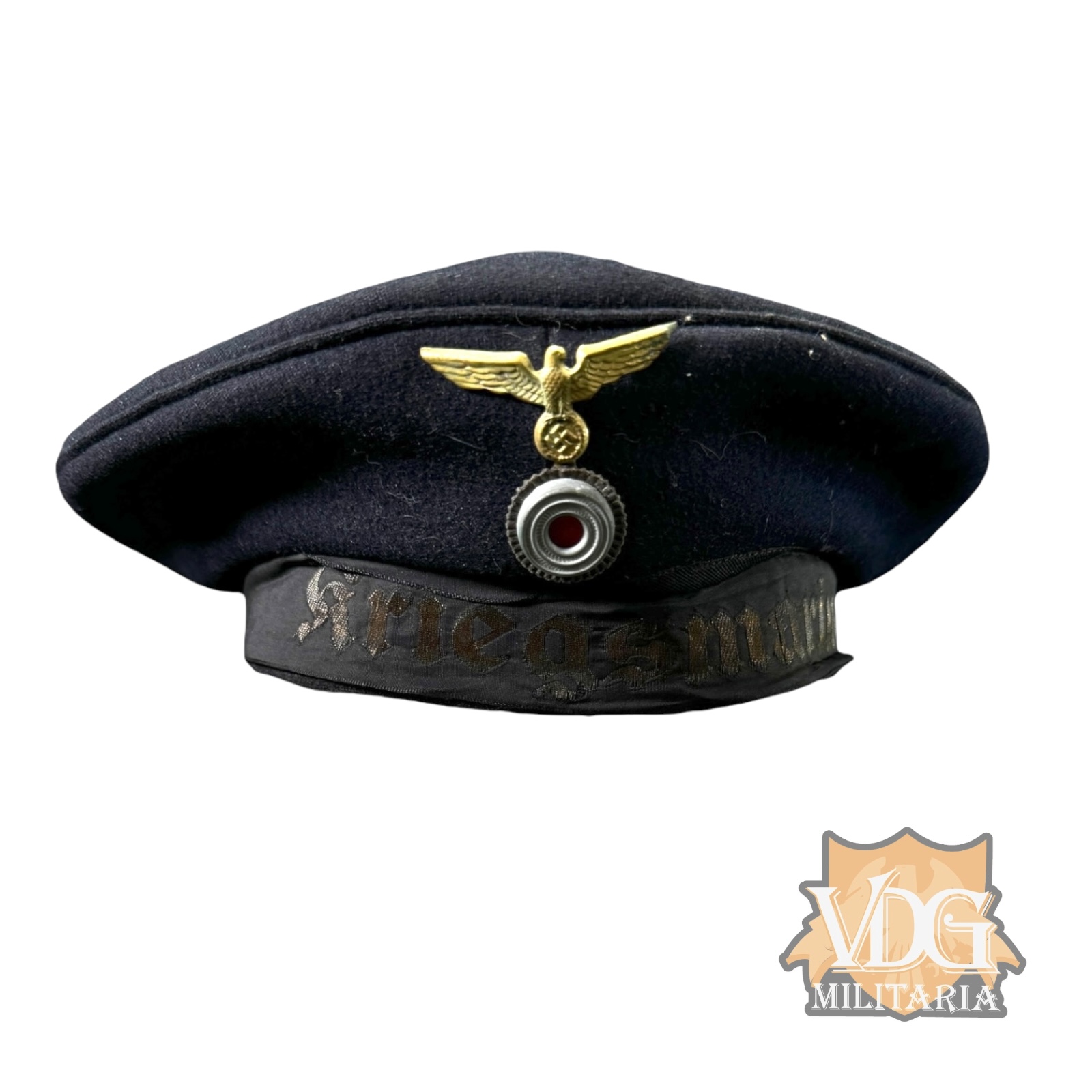 WW2 German Kriegsmarine Tellermutze-Named A. Droschinski