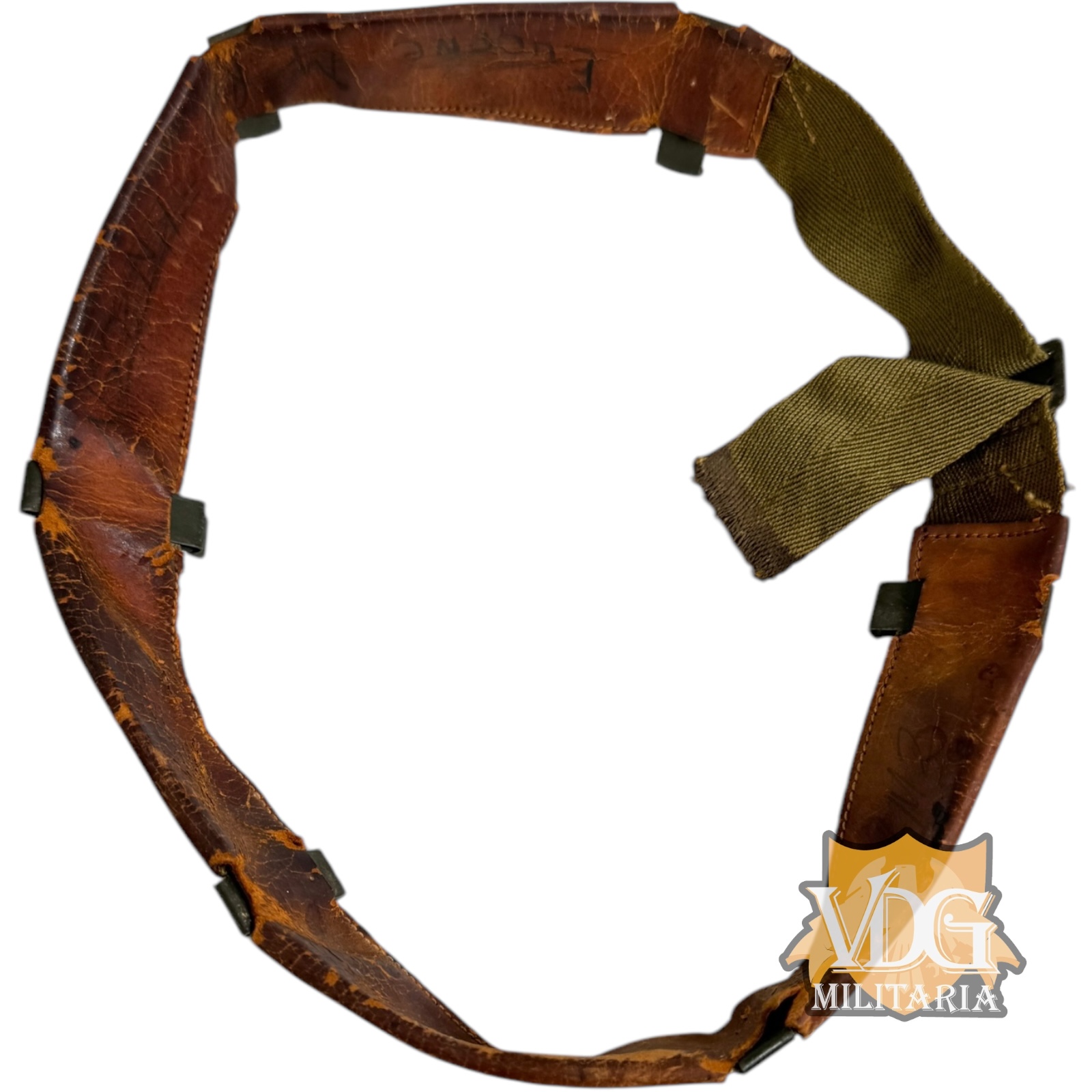 WW2 US M1 Helmet Liner Sweatband - Issued, Named