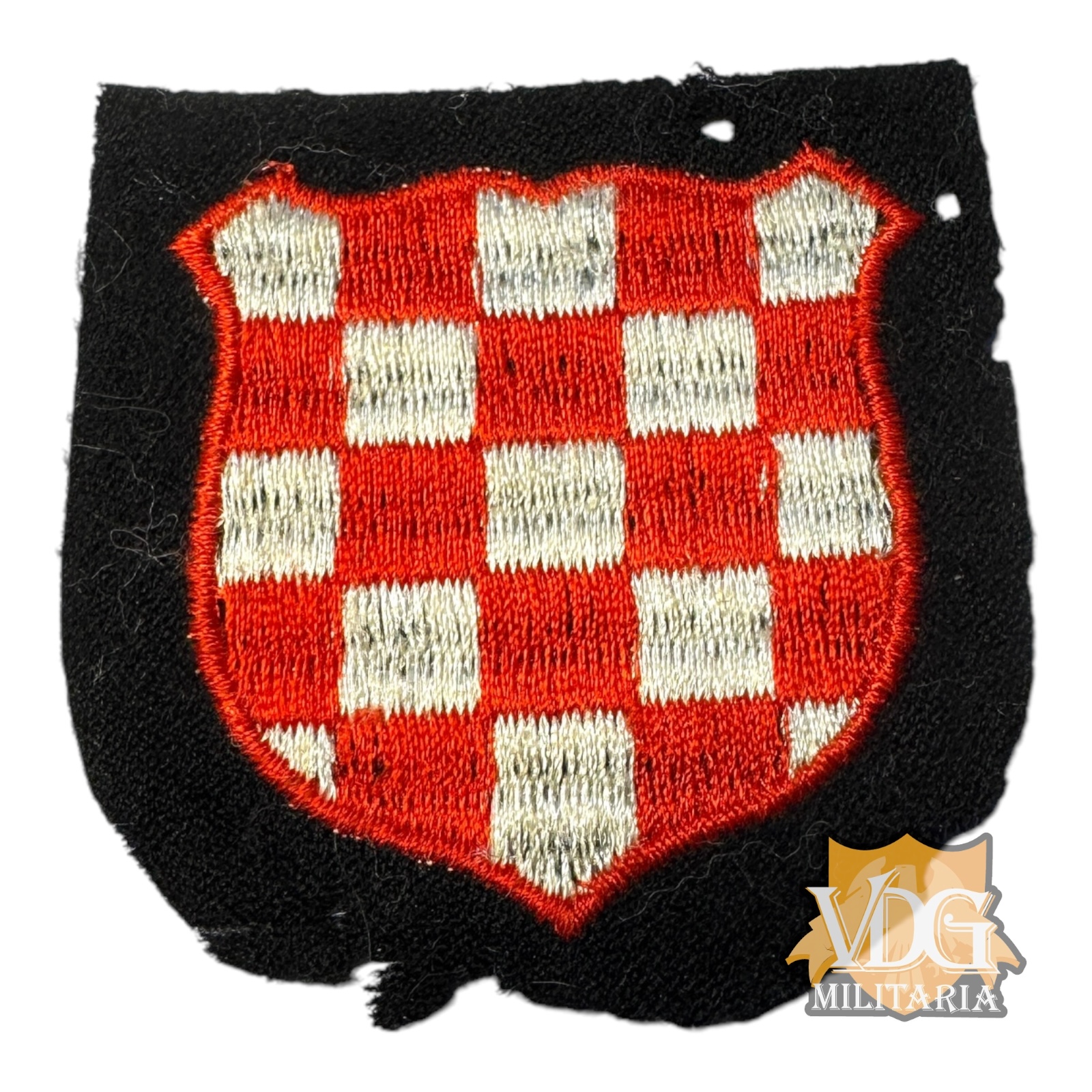 WW2 German Waffen-SS Croatian Volunteer Sleeve Shield – Dachau Made