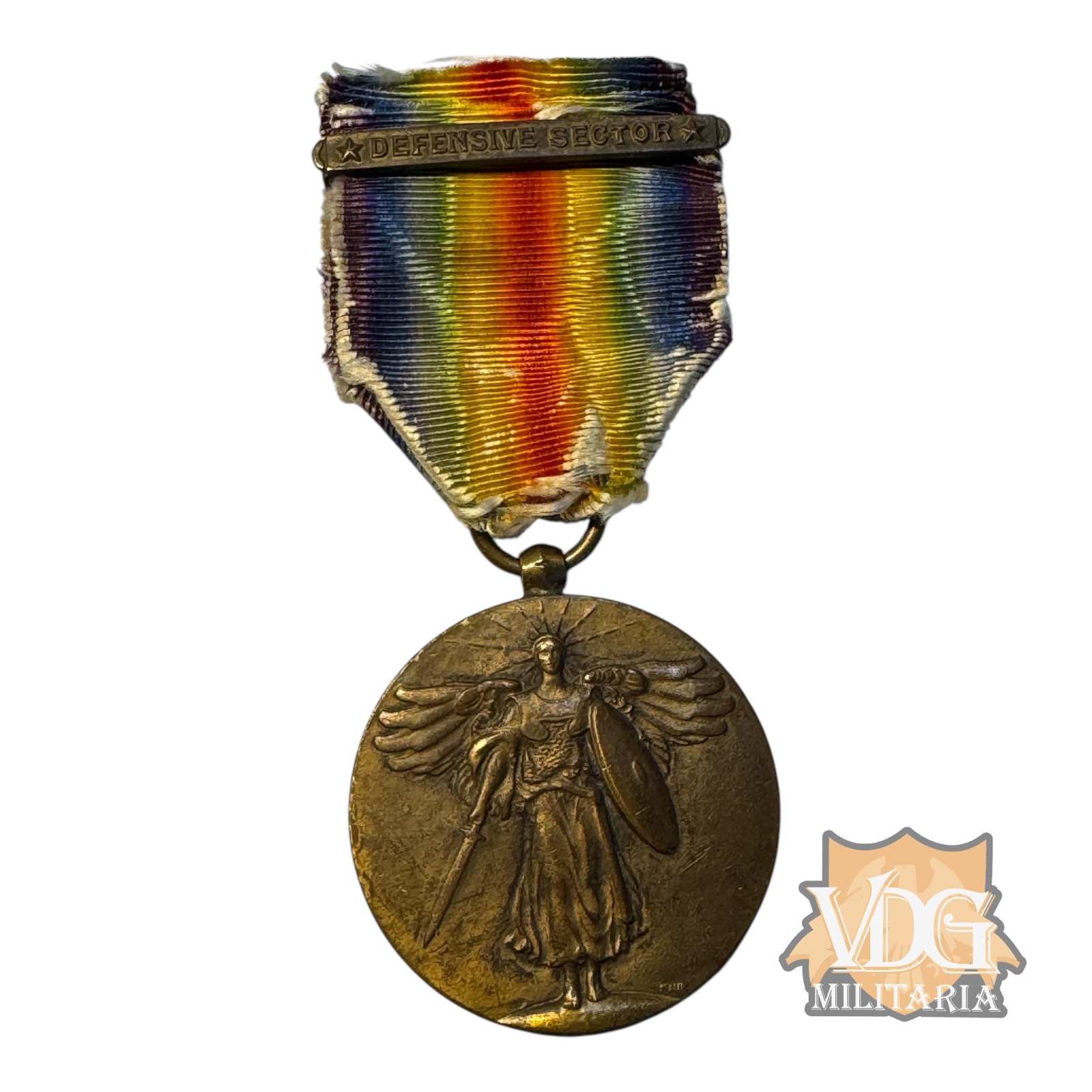 WW1 US Victory Medal-Defensive Sector Clasp