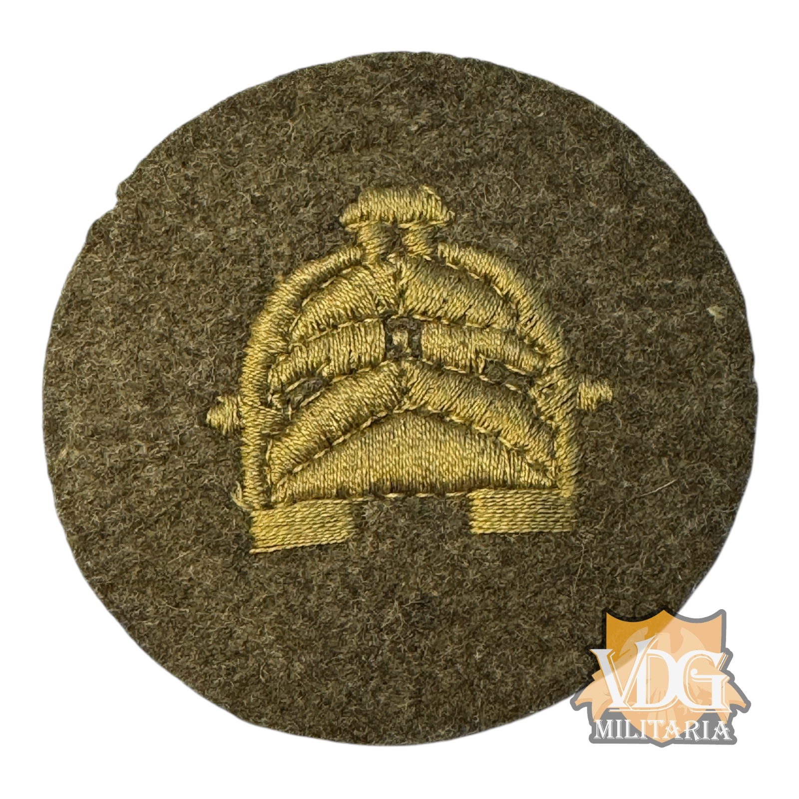 WW1 US Army Armored Corps Private First Class Wool Rank Insignia Sleeve Patch