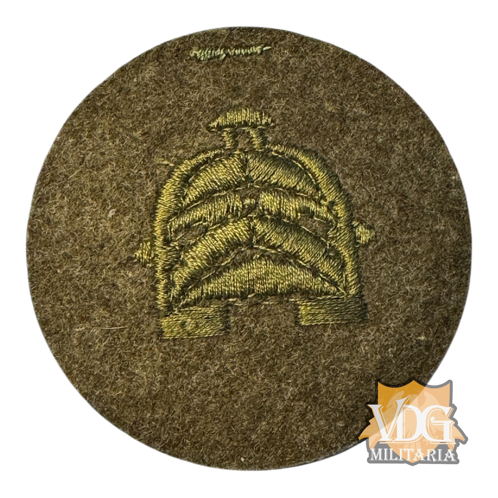 WW1 US Army Armored Corps Private First Class Wool Rank Insignia Sleeve Patch