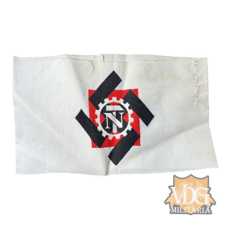 WW2 German Technische Nothilfe (TeNo) Personnel Armband – H&F Maker Marked, ges. gesch.