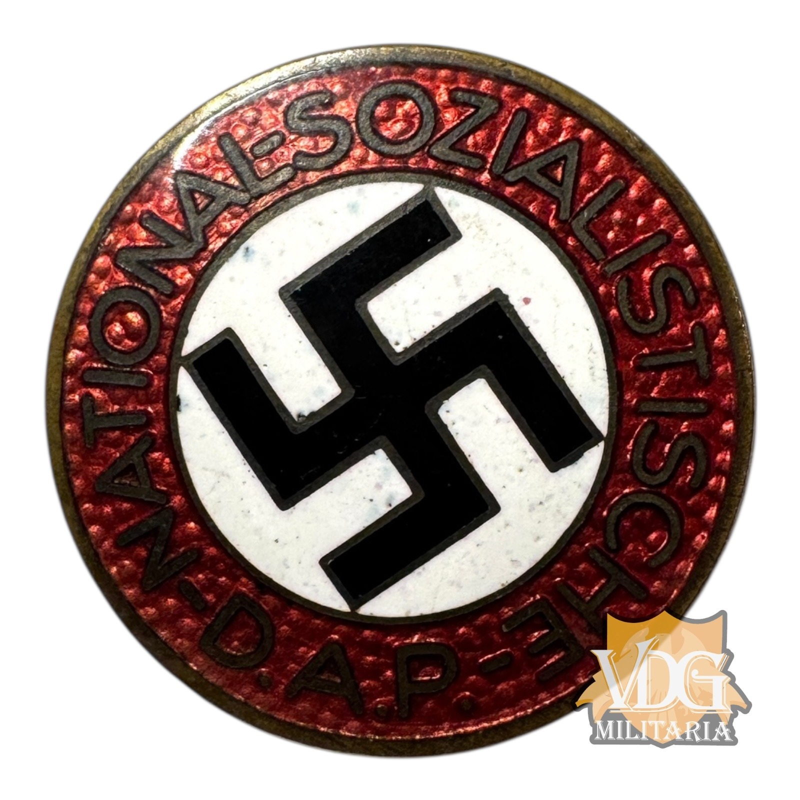 WW2 German NSDAP Enamel Party Badge Pin-RZM M1/145 Unknown Austrian Maker