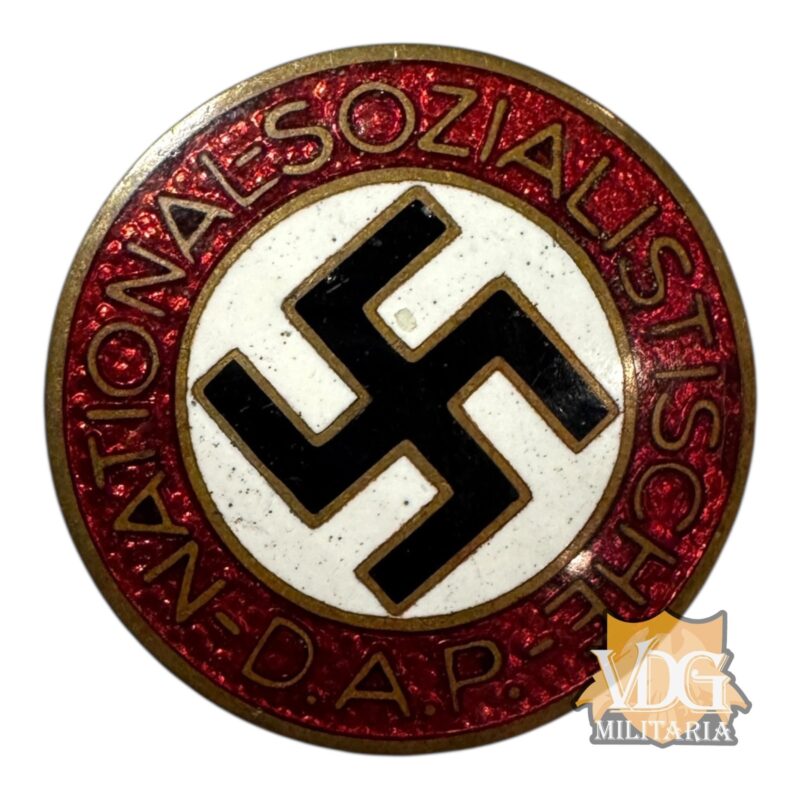 WW2 German NSDAP Enamel Party Badge Pin-RZM M1/137 Richard Simm & Sohn, Gablonz an der Neiße