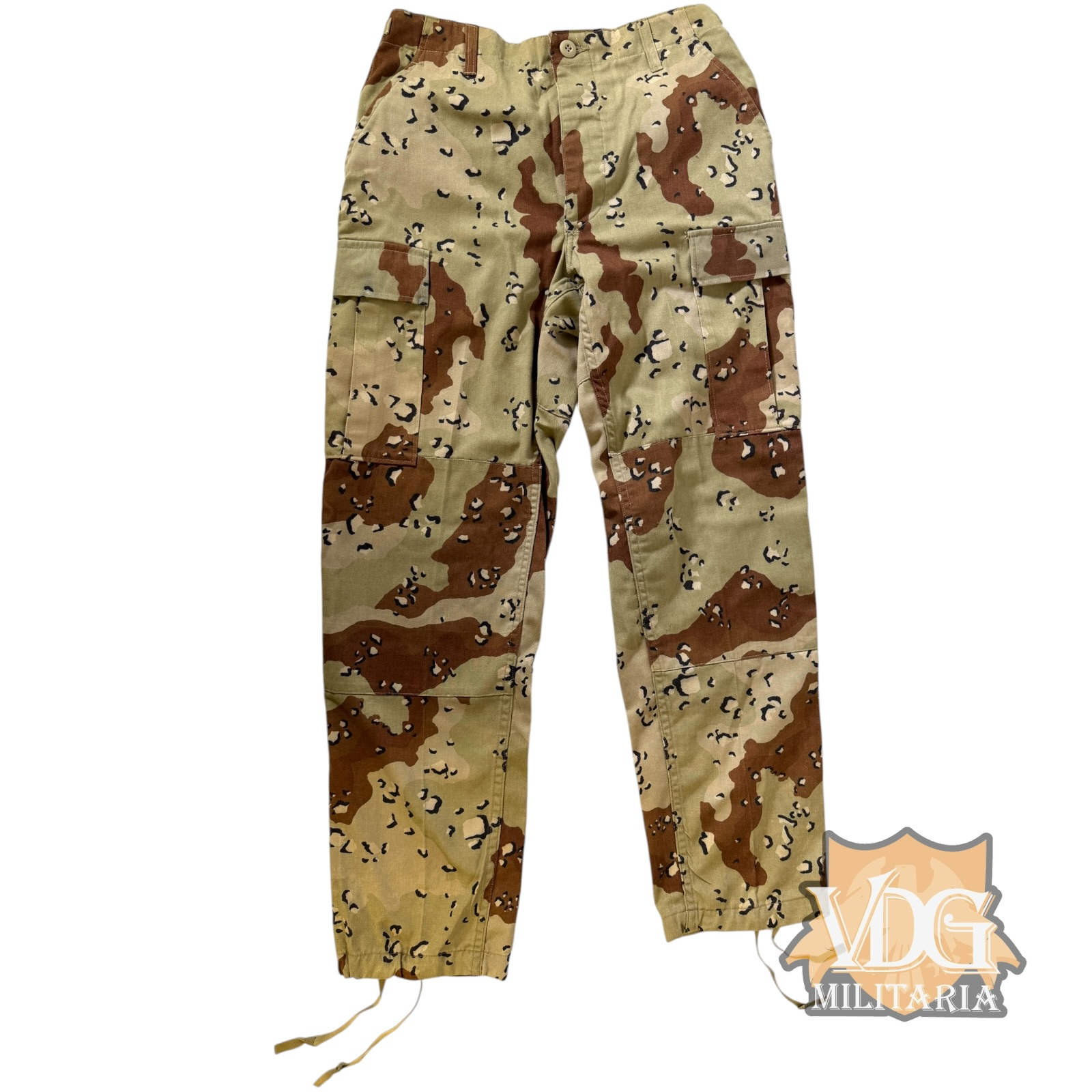 1994 US Army Six Color Chocolate Chip Desert Combat Trousers Late Contract - Small Regular