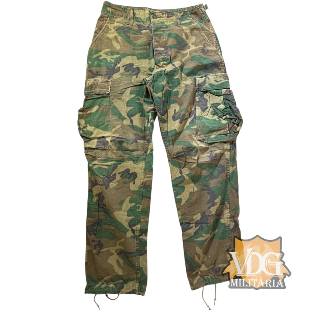 USMC ERDL Camouflage Hot Weather Trousers 1978 Contract Tennessee Apparel - Small Regular