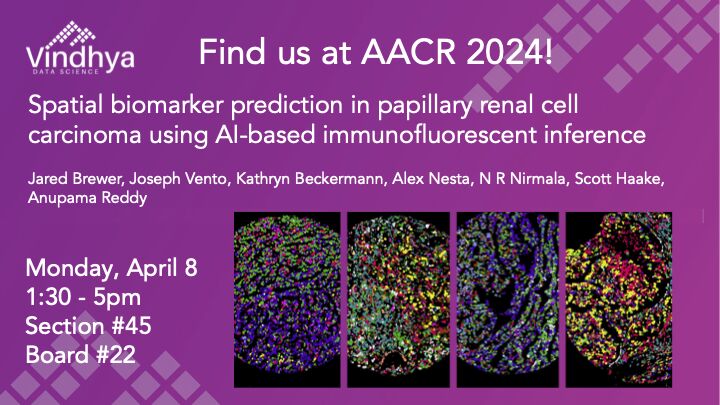 Vindhya presents our spatial biology research at AACR 2024