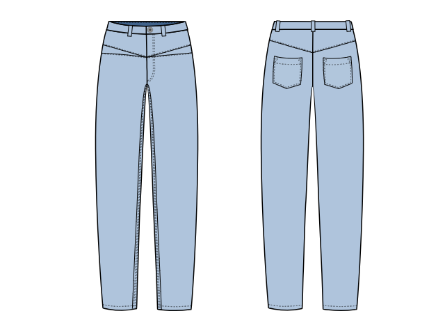 Trouser & Jeans Sketches