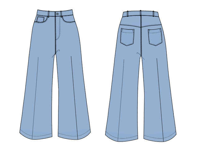 Trouser & Jeans Sketches