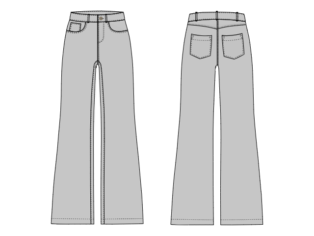 Trouser & Jeans Sketches