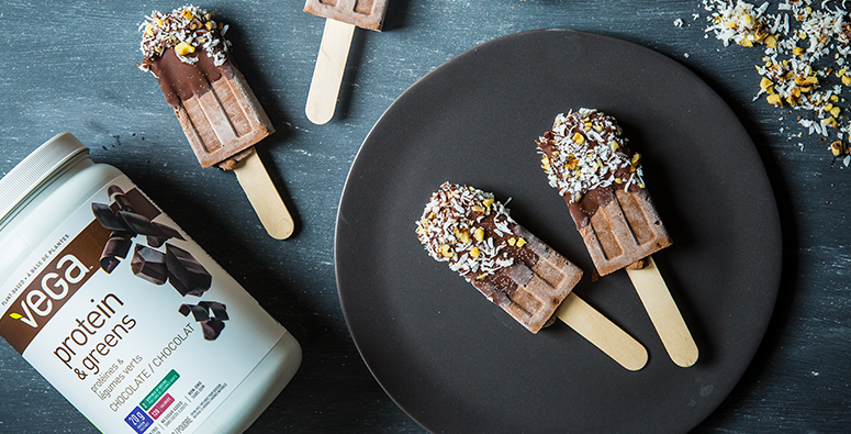 dark chocolate pudding pops