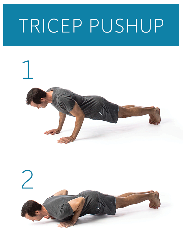 tricep pushup demonstration