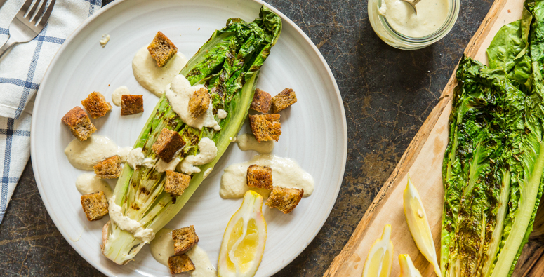 Grilled Caesar Salad