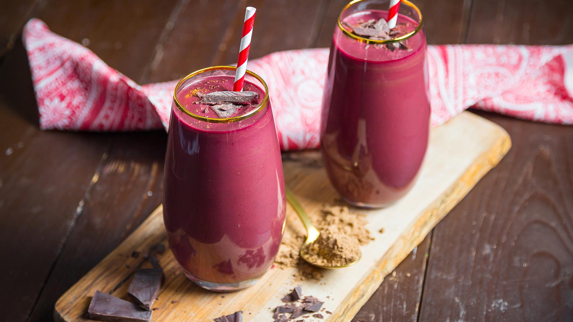 red velvet smoothie