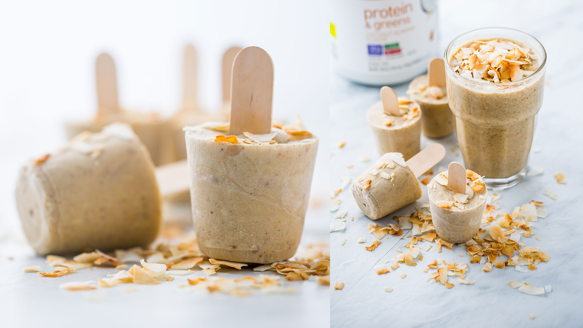 coconut cream smoothie ice pops