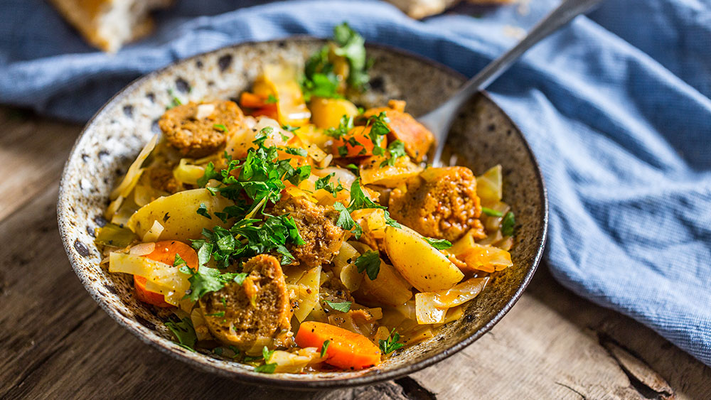 Plant-based potato soup