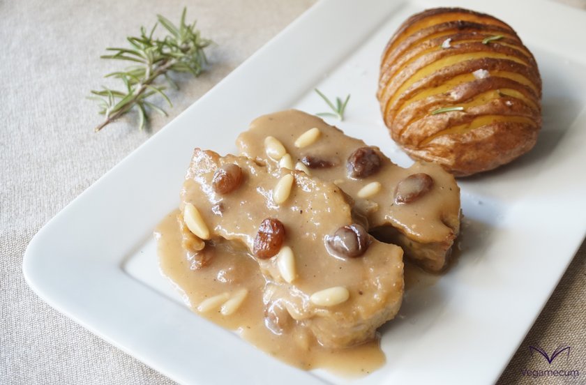 Seitan in sauce with Pedro Ximénez Seitan in sauce with Pedro Ximénez