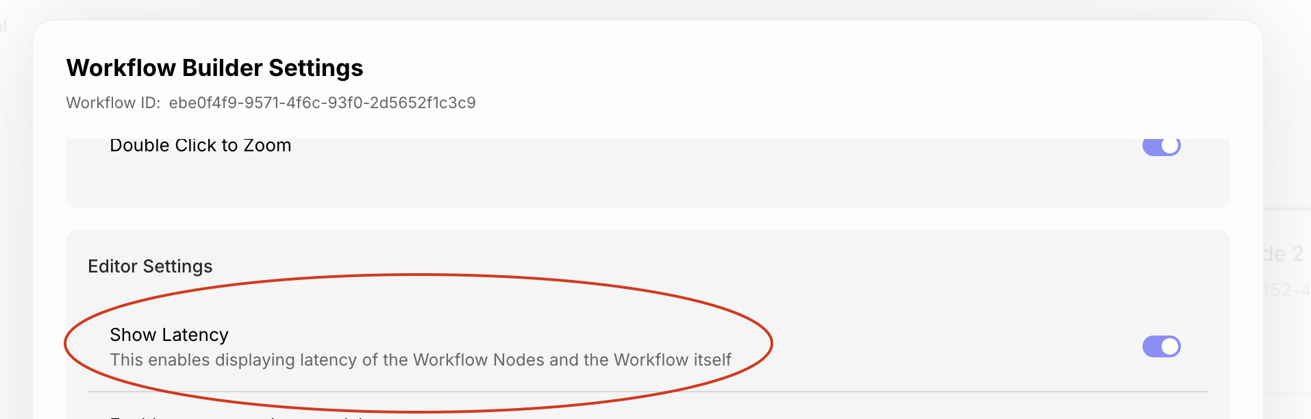 Workflow Sandbox Latency Settings