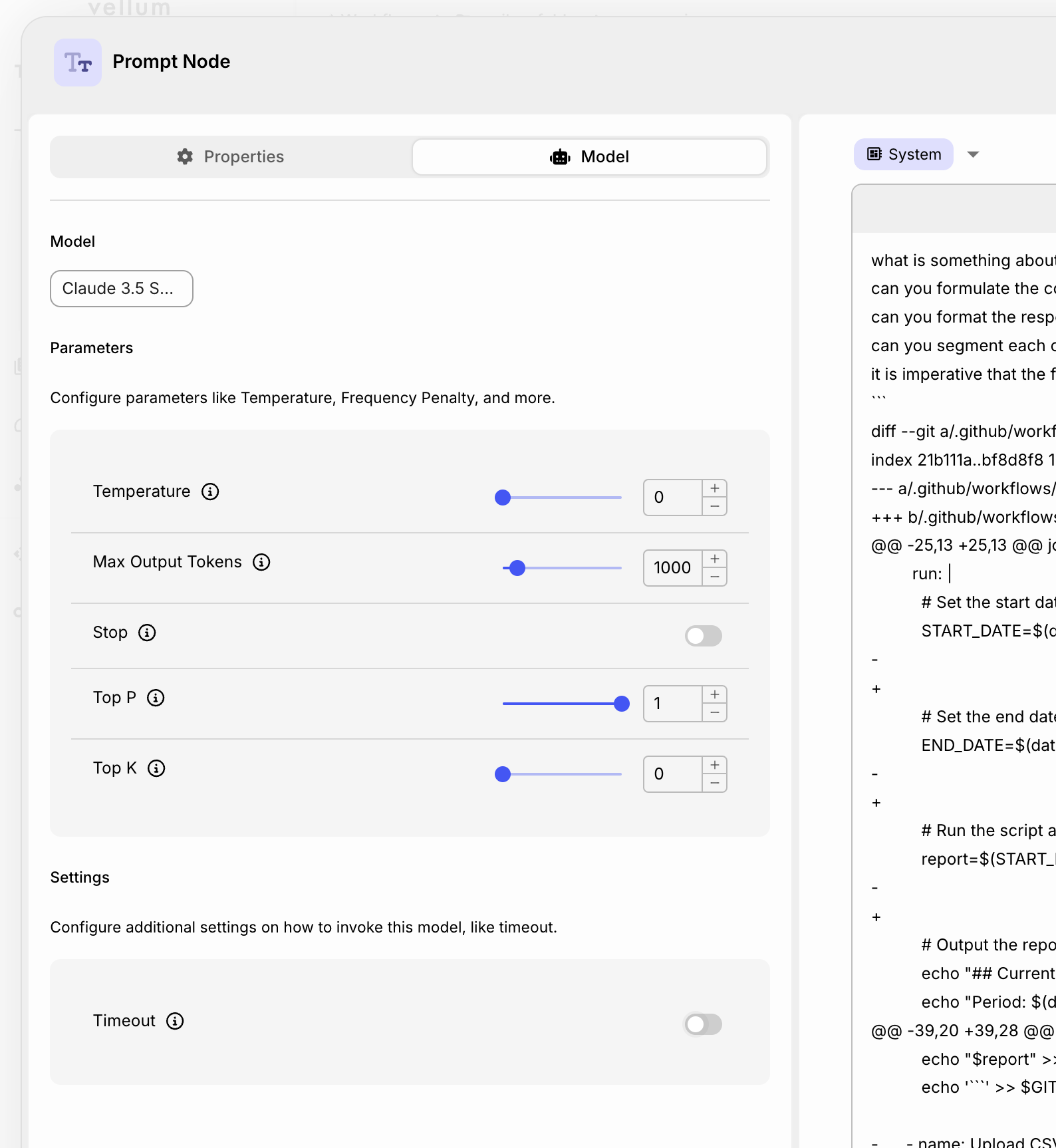 Prompt Settings
