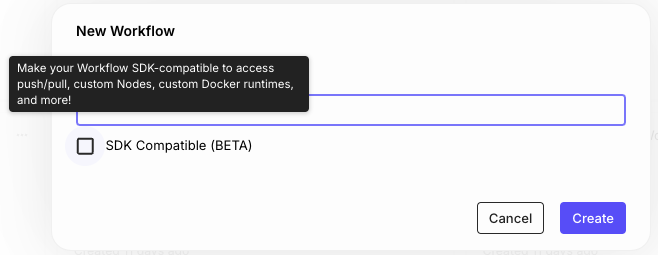 SDK Compatible Workflow