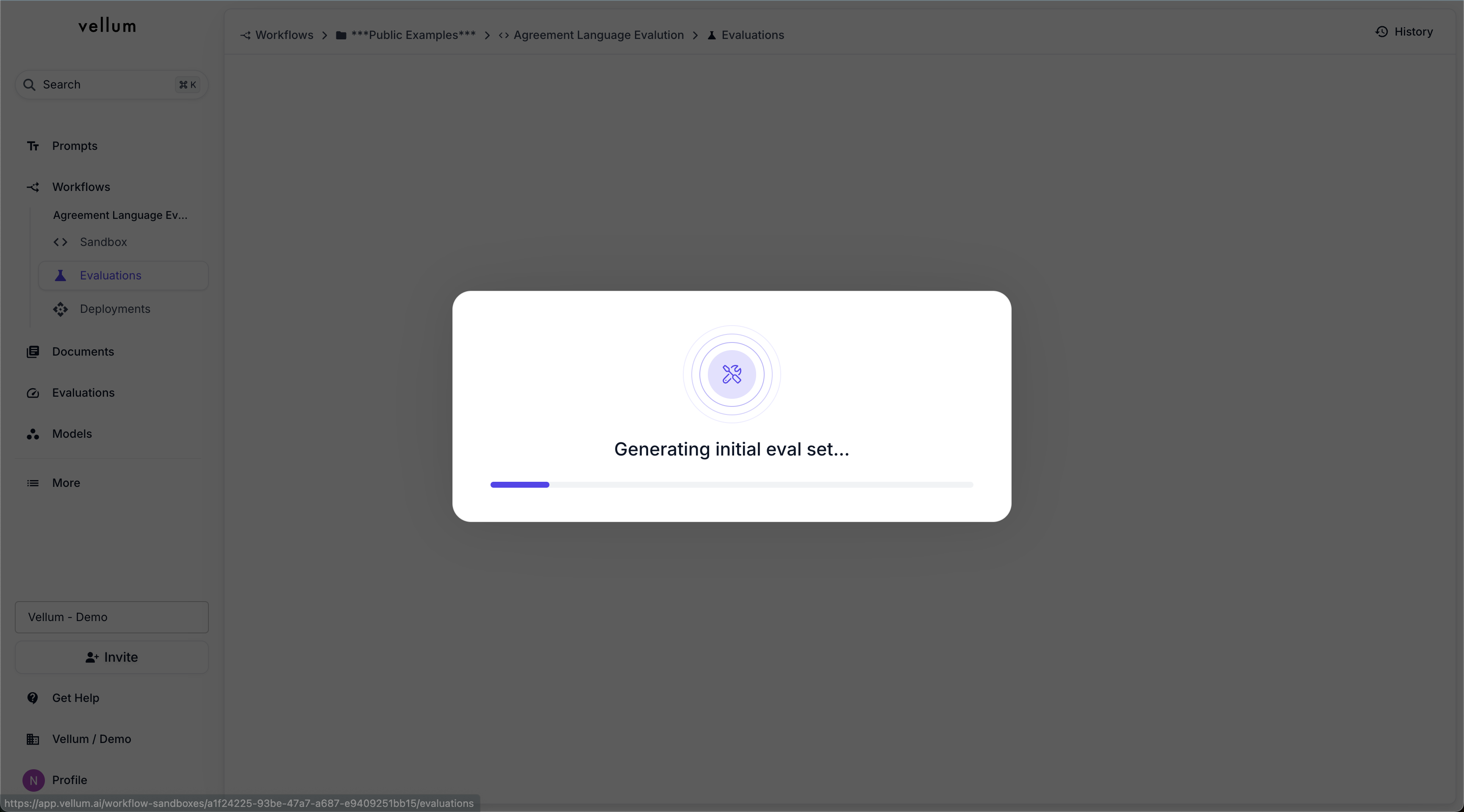 Auto Evaluation Report Initialization