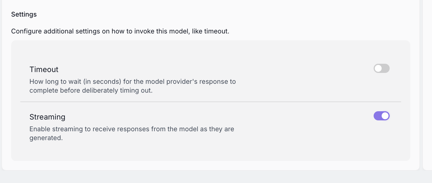 Non-Streaming Prompt Nodes