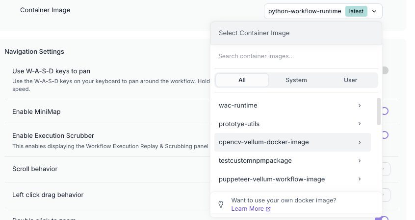 Custom Docker Image