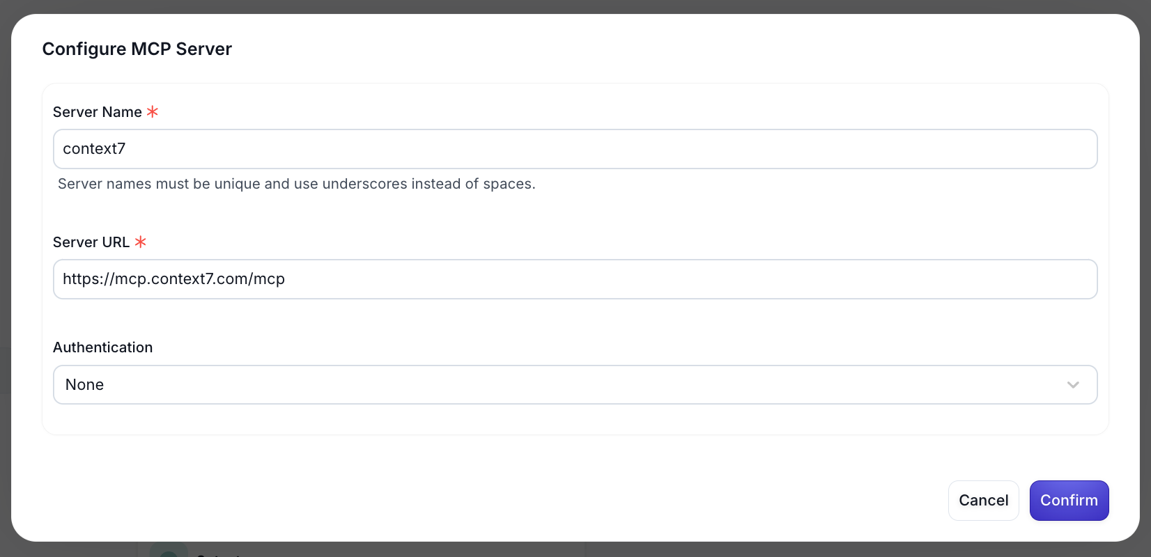 Configure MCP Server