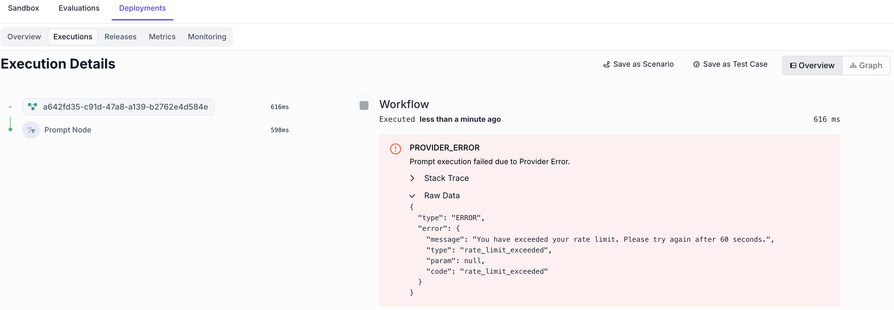 Raw Data for Provider Errors