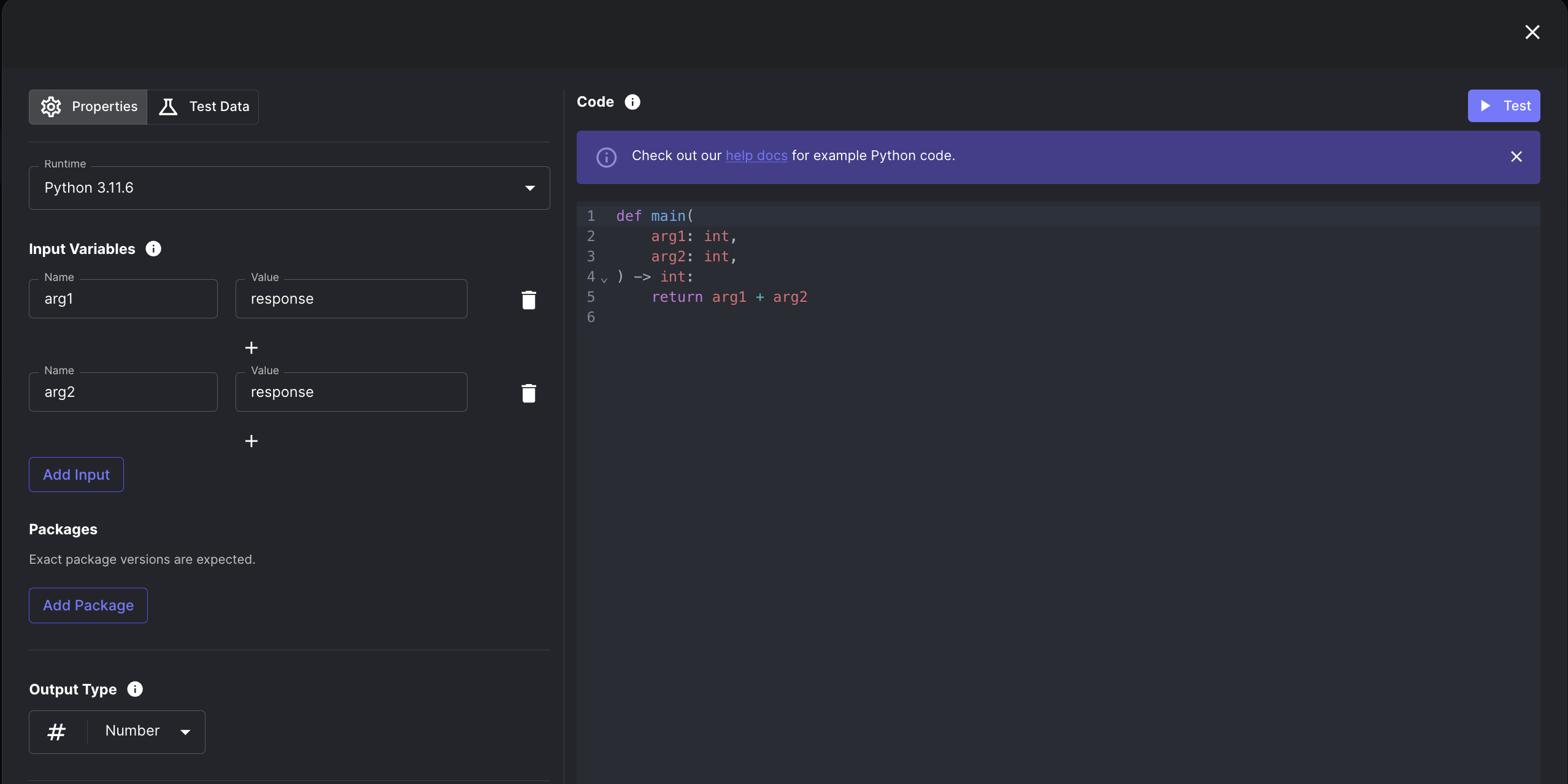 Code Execution Node