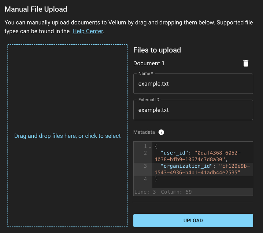 Metadata Specification