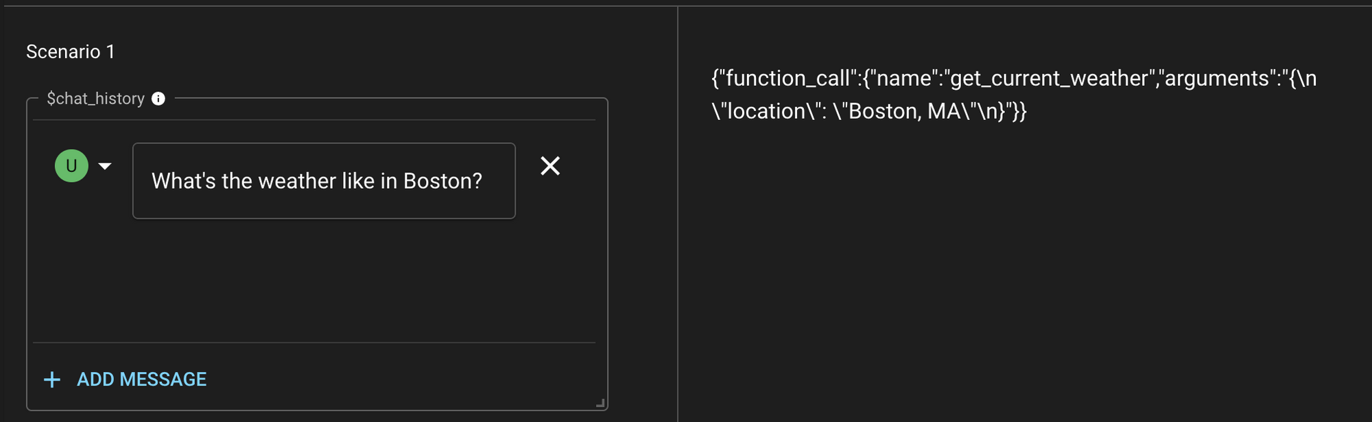 Function Call Response