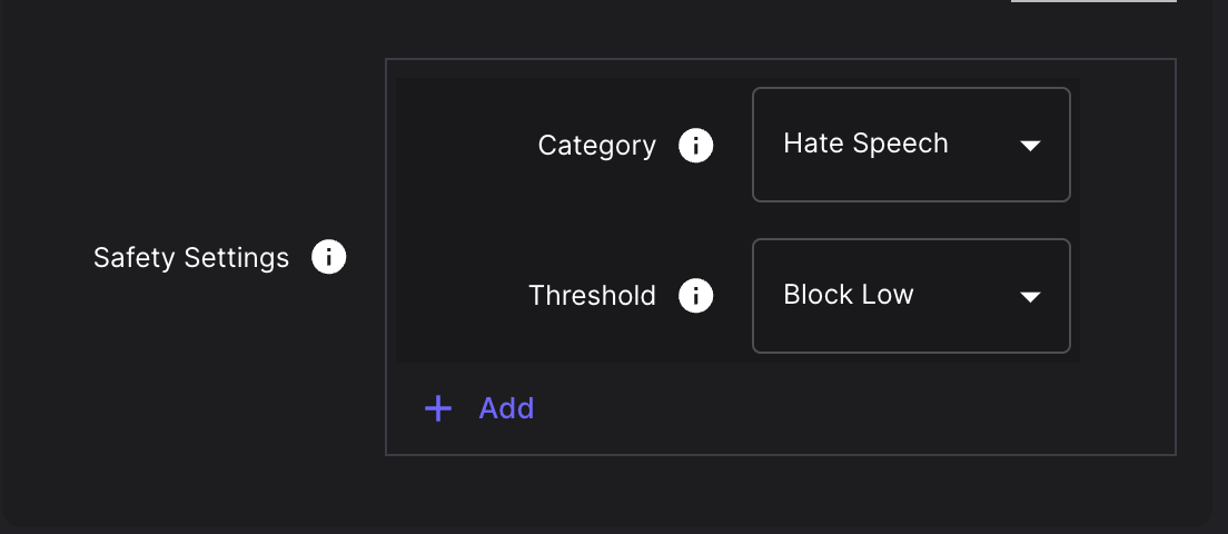 Gemini Custom Parameters