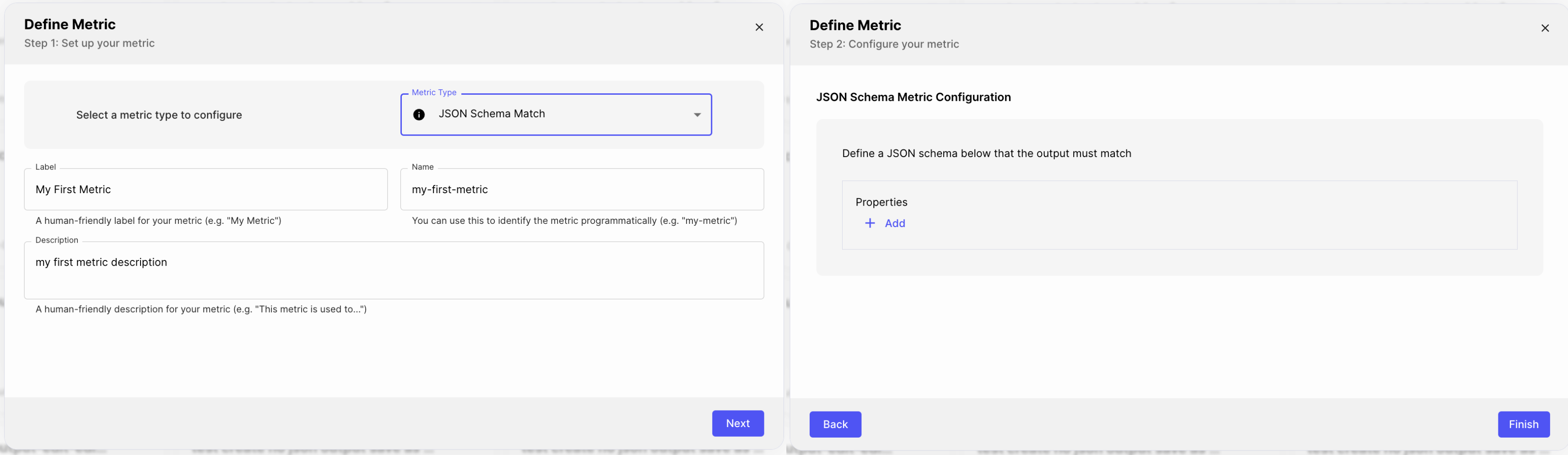 Create New Reusable Evaluation Metric