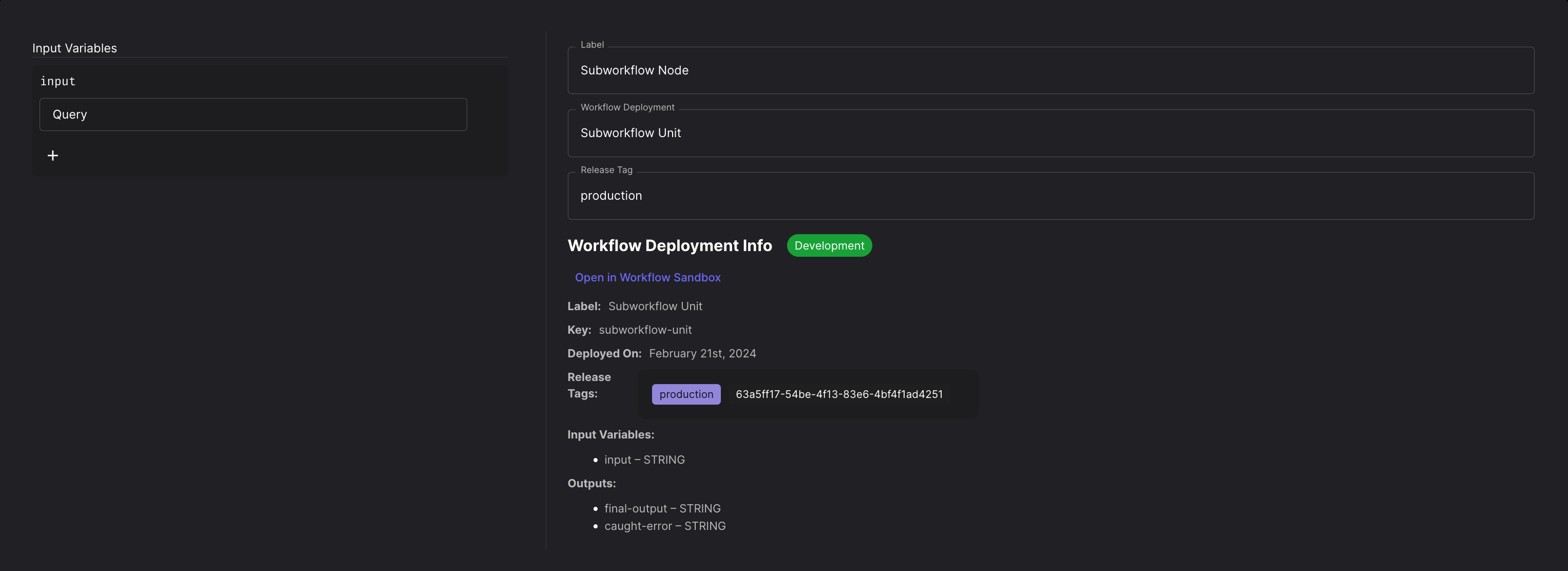 Subworkflow Nodes