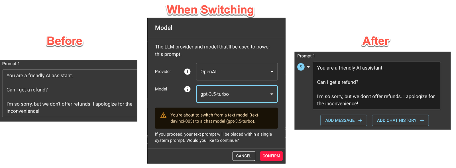 Converting from Text Models to Chat Models