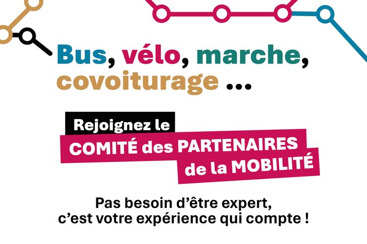 Bus, vélo, marche, covoiturage... Rejoignez le comité des partenaires de la mobilité ! Pas besoin d'être expert, c'est votre expérience qui compte !
