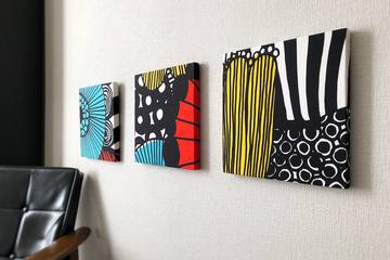 ガンタッカーで作る本格ファブリックパネル【ハンドメイド】