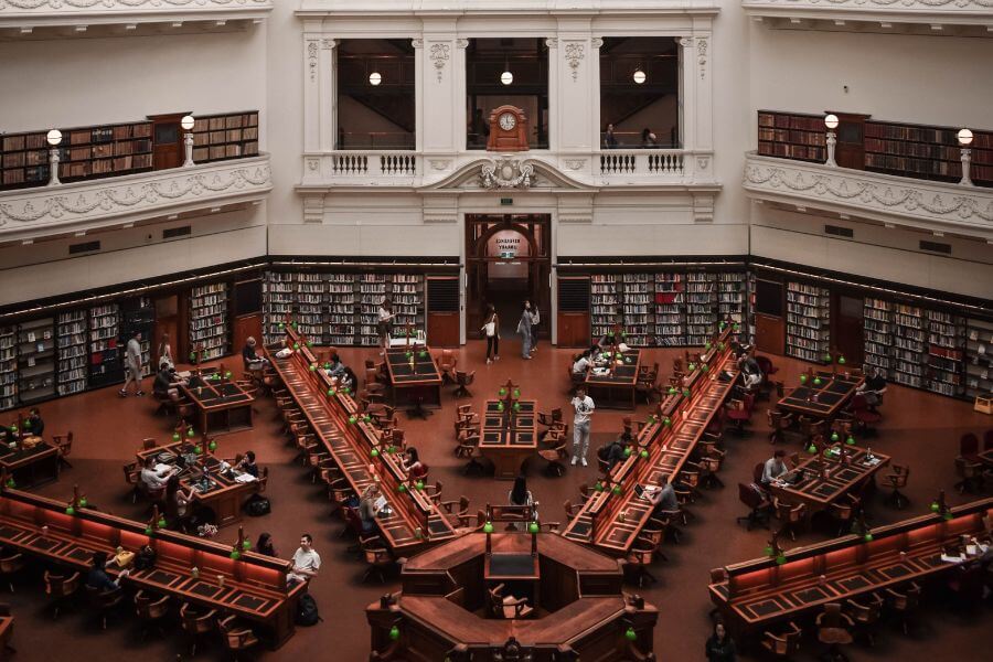 メルボルン　ビクトリア州立図書館