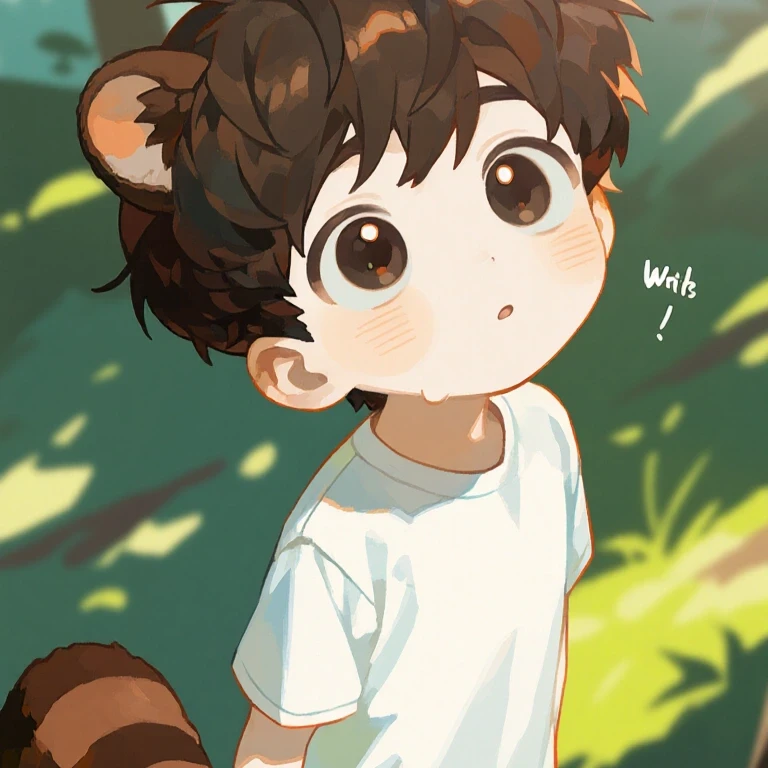 산에서 주운 너구리?