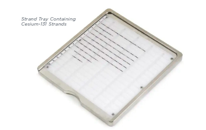 cesium 131 product: strand tray