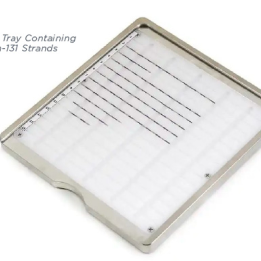 cesium-131 product: strand tray