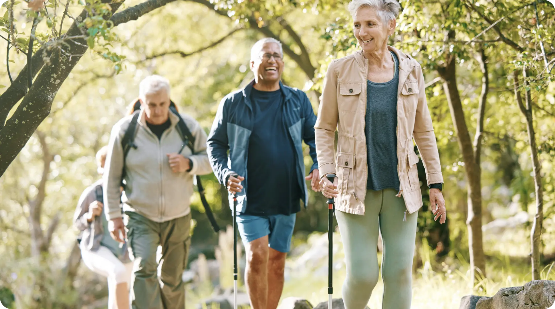 Alzheimer Treatments - People walking in nature