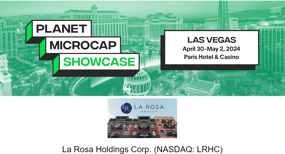 La Rosa to Present at the Planet MicroCap Showcase: VEGAS 2024 Thumbnail