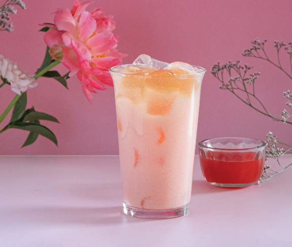 Pink Guava Milk Tea (L)