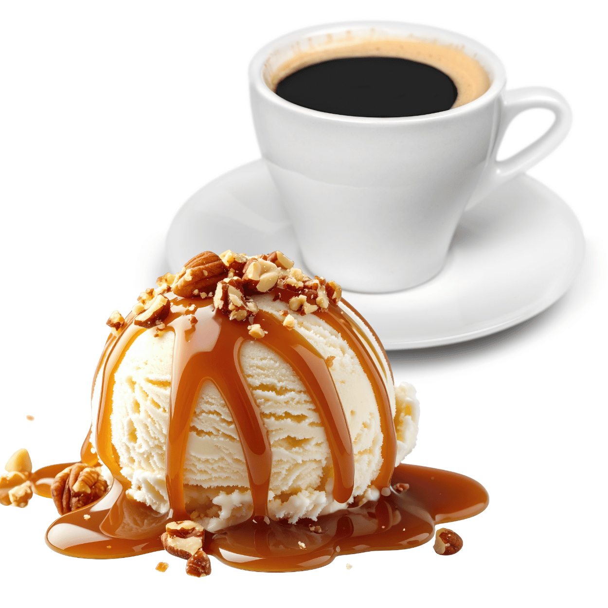 Ice Cream and Espresso or Capuccino