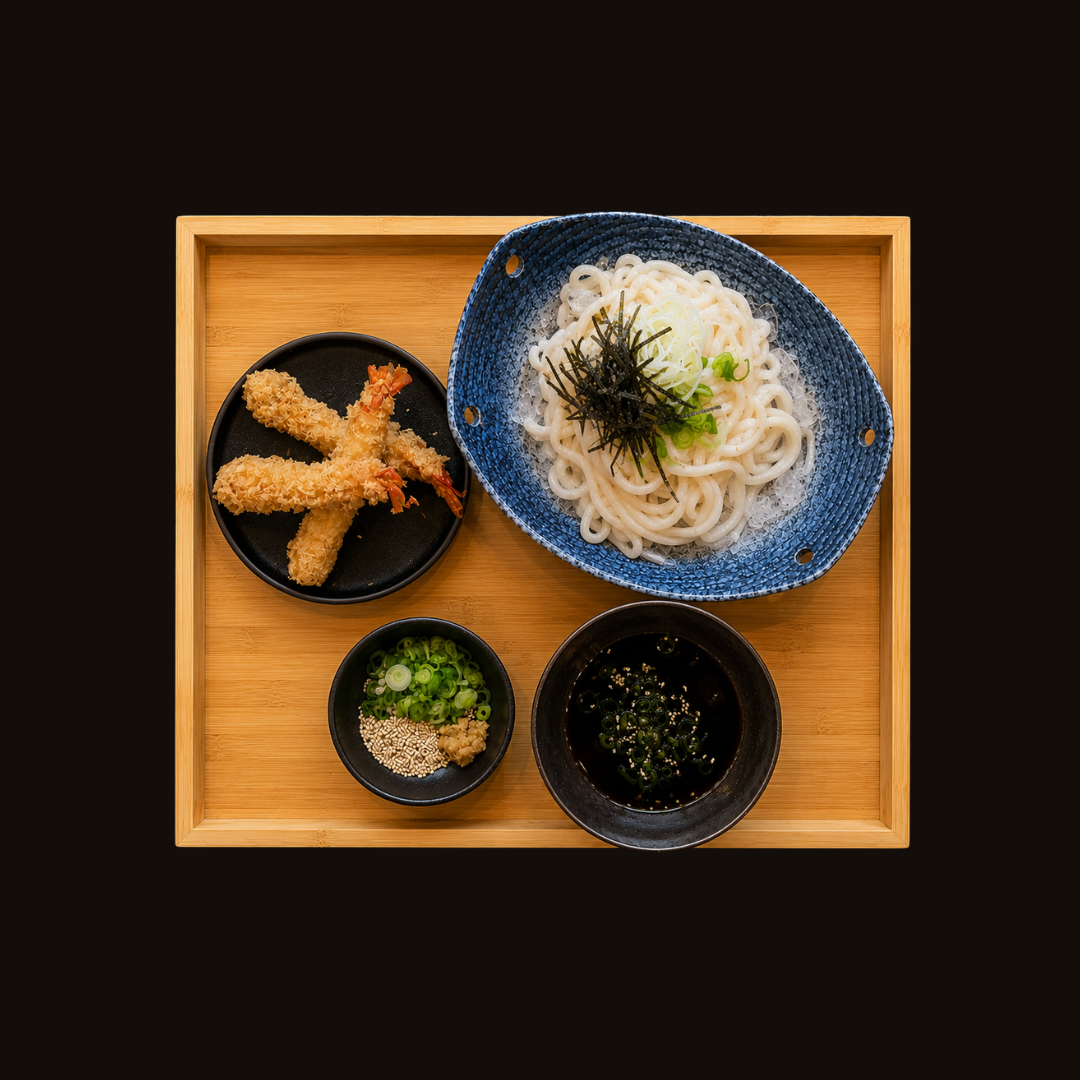 Tempura Shrimp with Cold Udon
